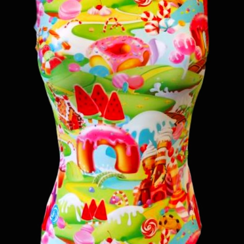 Foxy's Candyland Leotard Size 7, used good condition